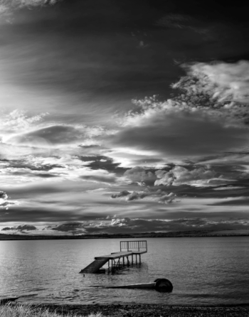 Near infrared photograph, 850 nm, Duck Lake, Montana