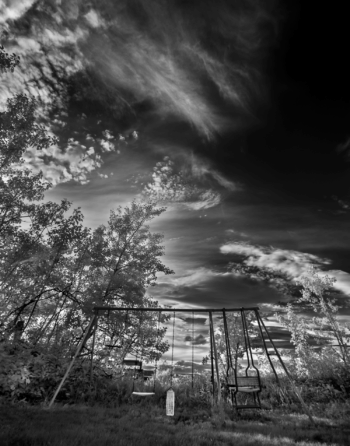 Near infrared photograph, 850 nm, Duck Lake, Montana